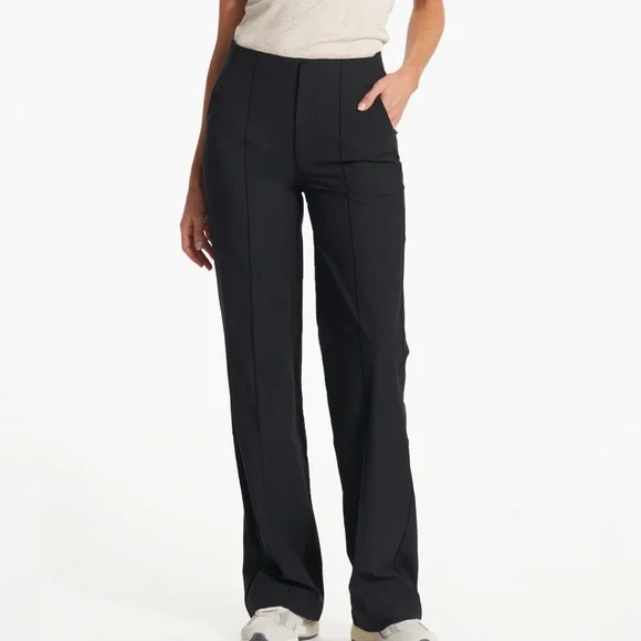 Vuori Black Wide-Leg Women's Pants- XS - Picture 4 of 7